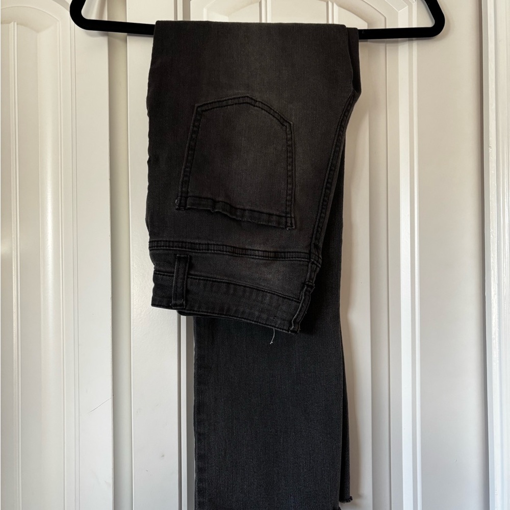 High Rise Straight Gray Jeans - Picture 2 of 3